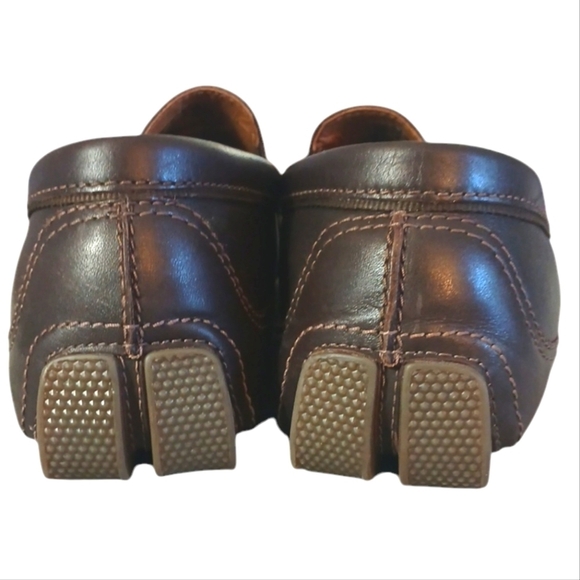 Clarks Men\'s Loafers Brown Leather Driving Shoes size 11.5 main image 11